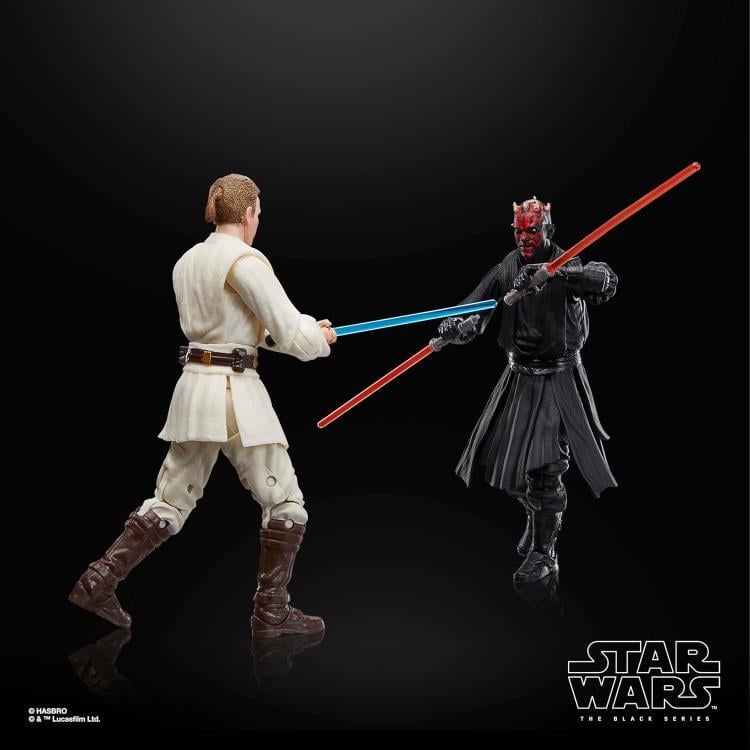 Star Wars: The Black Series Qui-Gon Jinn, Darth Maul and Obi-Wan Kenobi Action Figure Three-Pack (The Phantom Menace) Gallery Image 6