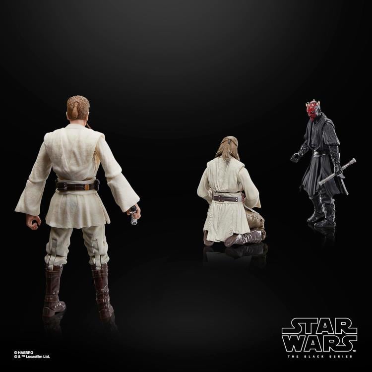 Star Wars: The Black Series Qui-Gon Jinn, Darth Maul and Obi-Wan Kenobi Action Figure Three-Pack (The Phantom Menace) Gallery Image 7