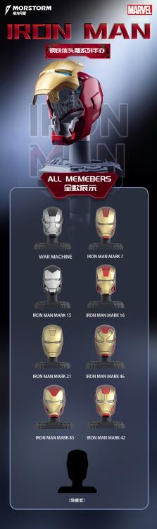 Marvel Iron Man Helmet Box of 9 Random Model Kits Marvel Iron Man Helmet Box of 9 Random Model Kits