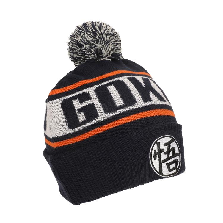 Dragon Ball Z Goku Kanji Blue Cuff Beanie Gallery Image 4