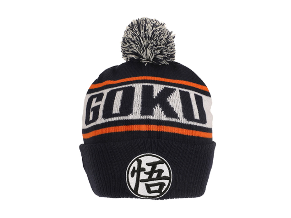 Dragon Ball Z Goku Kanji Blue Cuff Beanie Gallery Image 1
