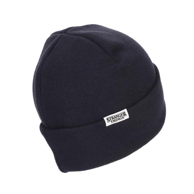 Stranger Things WSQK Navy Cuff Knit Beanie Gallery Image 5