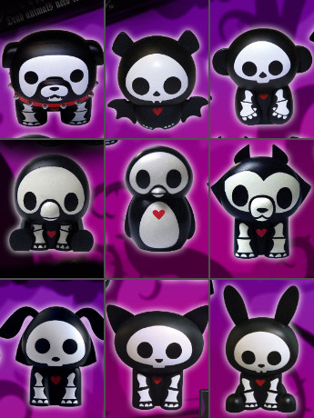 Skelanimals Series 3 Glow In The Dark Display Box of 20 Figures Gallery Image 2