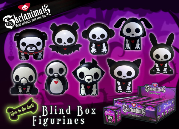 Skelanimals Series 3 Glow In The Dark Display Box of 20 Figures Gallery Image 3