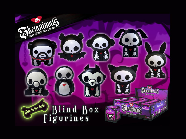 Skelanimals Series 3 Glow In The Dark Display Box of 20 Figures Gallery Image 1