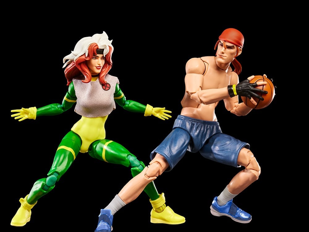 X-Men '97 Marvel Legends Gambit and Rogue (Basketball Ver.) Action Figure Two-Pack Gallery Image 1