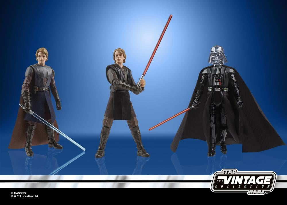 Star Wars: The Vintage Collection The Journey of Anakin Skywalker Action Figure Three-Pack Gallery Image 3
