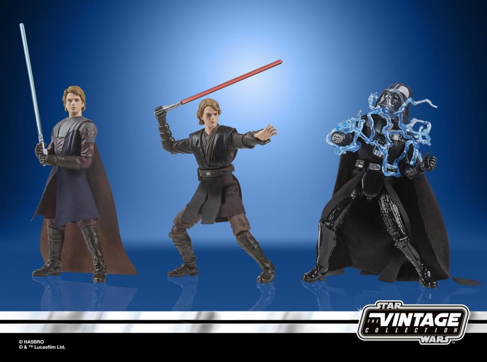 Star Wars: The Vintage Collection The Journey of Anakin Skywalker Action Figure Three-Pack Gallery Image 4