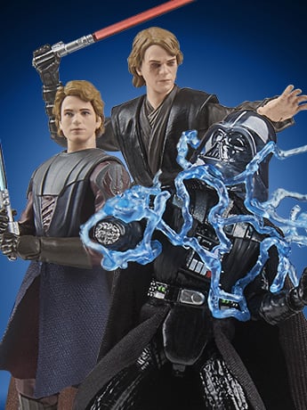 Star Wars: The Vintage Collection The Journey of Anakin Skywalker Action Figure Three-Pack Gallery Image 2