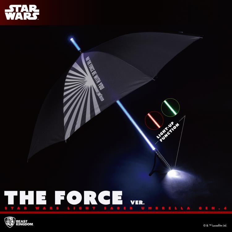 Star Wars The Force Light-Up Lightsaber Umbrella (4th Gen) Gallery Image 3
