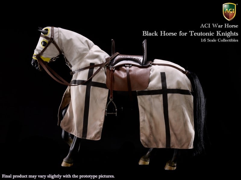 1/6 Scale Black War Horse For Teutonic Knights Gallery Image 5