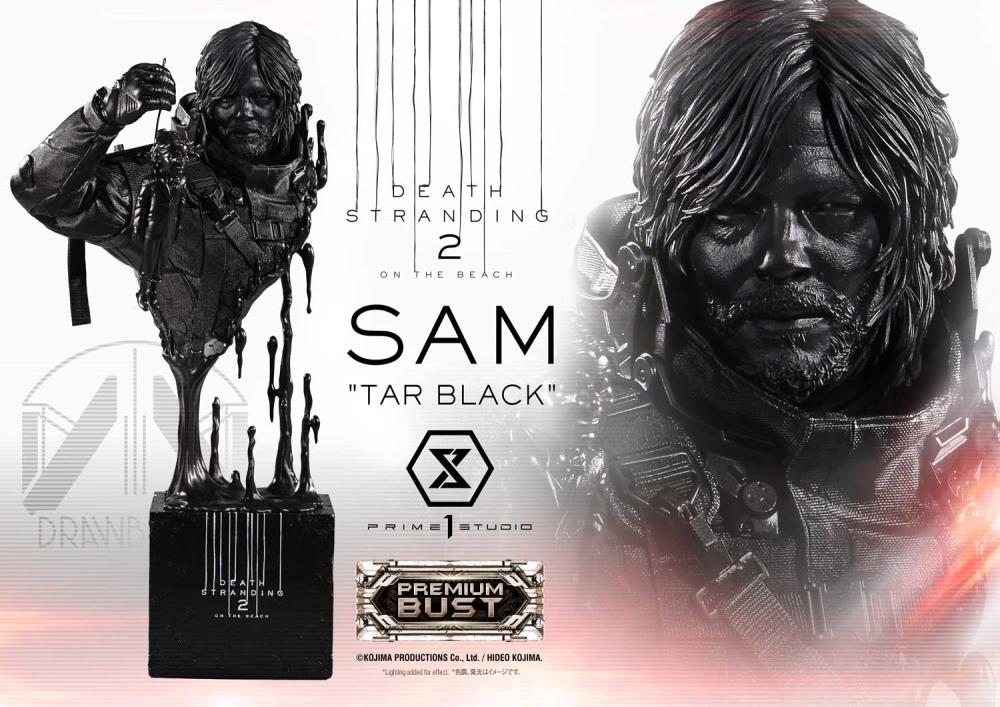 Death Stranding 2: On the Beach Sam (Tar Black) 1/3 Scale Premium Bust Gallery Image 3