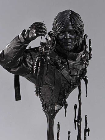 Death Stranding 2: On the Beach Sam (Tar Black) 1/3 Scale Premium Bust Gallery Image 2