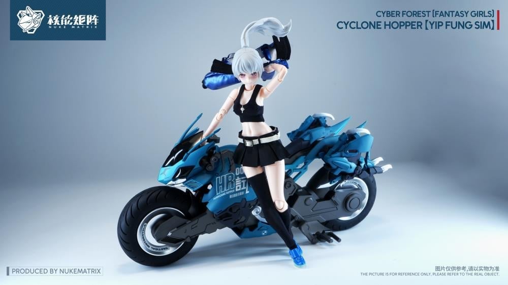 Cyber Forest Fantasy Girls Cyclone Hopper Yip Fung Sim 1/12 Scale Model Kit (With Bonus) Gallery Image 15