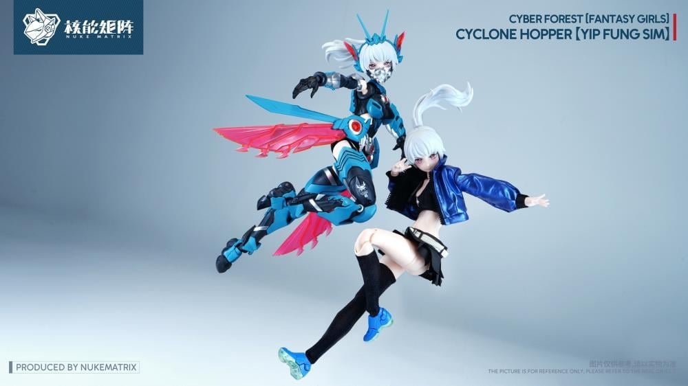 Cyber Forest Fantasy Girls Cyclone Hopper Yip Fung Sim 1/12 Scale Model Kit (With Bonus) Gallery Image 13