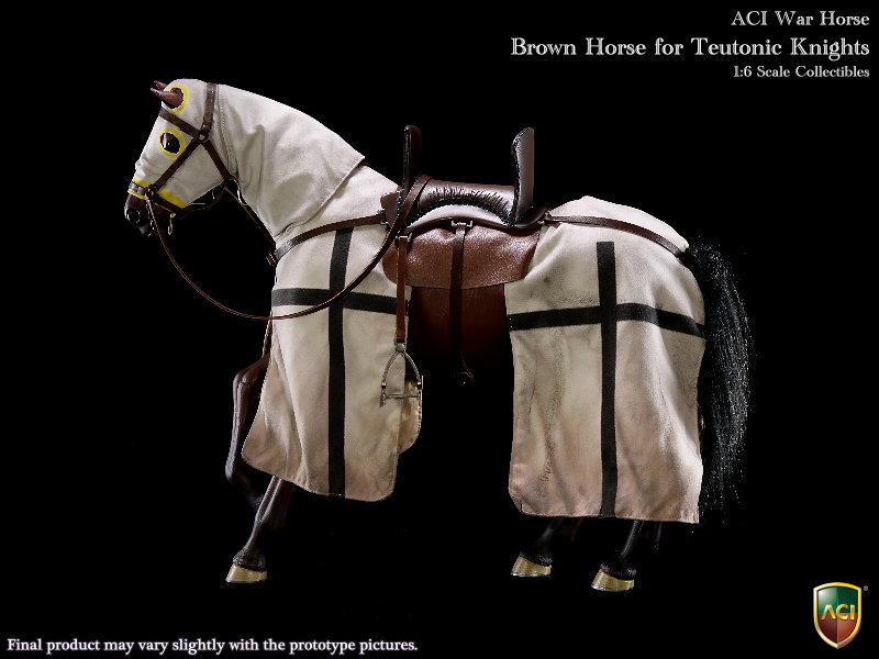 1/6 Scale Brown War Horse For Teutonic Knights Gallery Image 4