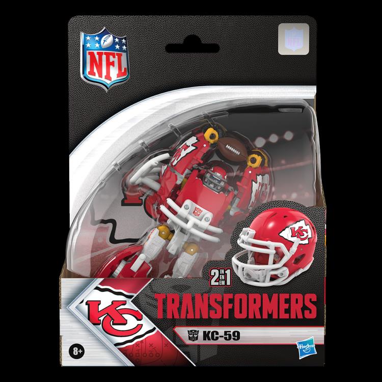 Transformers Collaborative NFL x Transformers Kansas City Chiefs KC-59 Action Figure Gallery Image 11