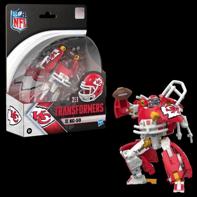 Transformers Collaborative NFL x Transformers Kansas City Chiefs KC-59 Action Figure Gallery Image 10