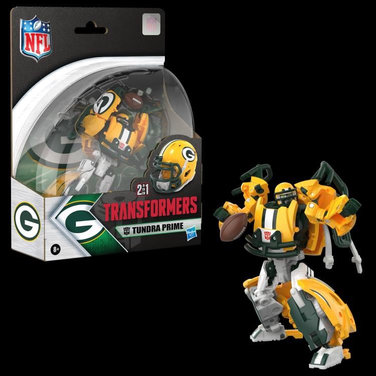 Transformers Collaborative NFL x Transformers Green Bay Packers Tundra Prime Action Figure Gallery Image 10