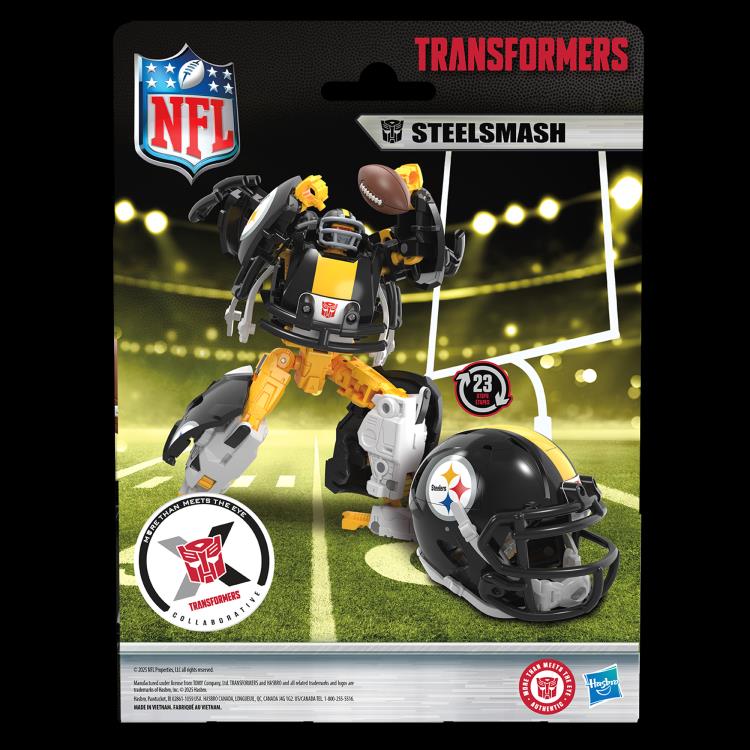 Transformers Collaborative NFL x Transformers Pittsburgh Steelers Steelsmash Action Figure Gallery Image 12