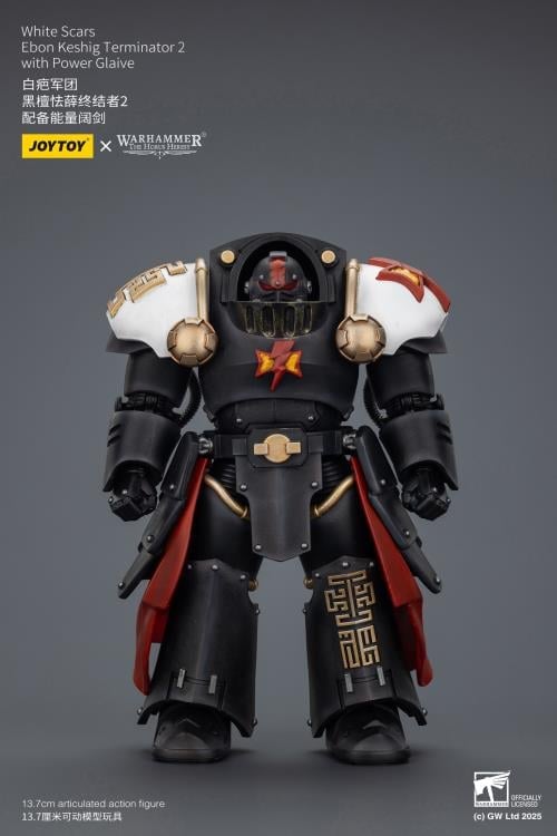 Warhammer: The Horus Heresy White Scars Ebon Keshig Terminator (Ver. 2) with Power Glaive 1/18 Scale Action Figure Gallery Image 5