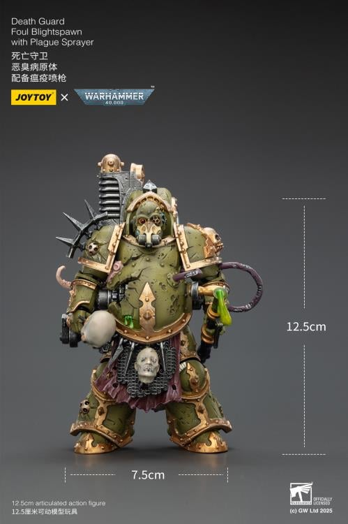 Warhammer 40,000 Death Guard Foul Blightspawn with Plague Sprayer 1/18 Scale Action Figure Gallery Image 16