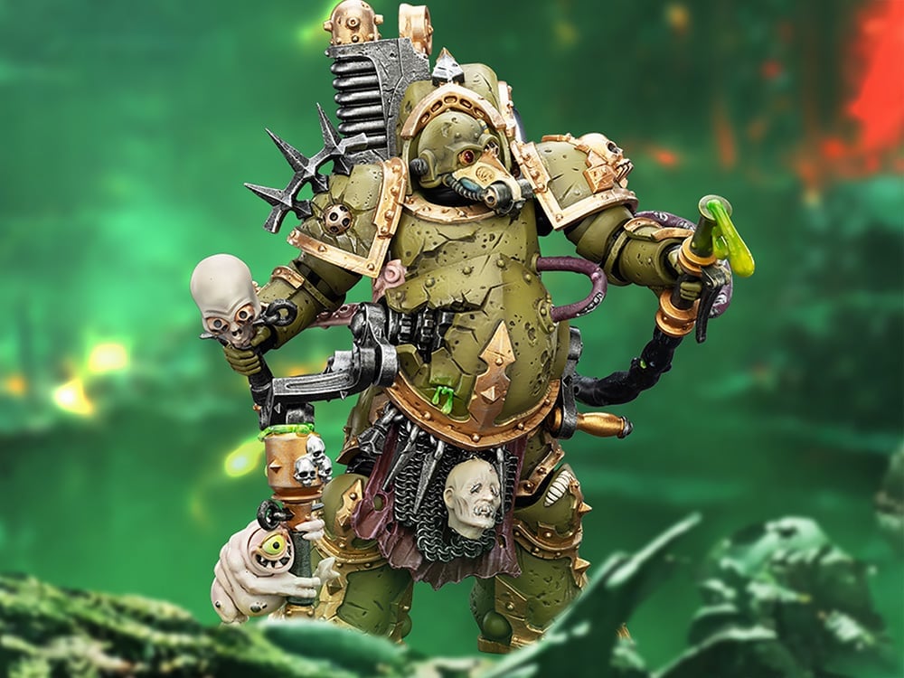 Warhammer 40,000 Death Guard Foul Blightspawn with Plague Sprayer 1/18 Scale Action Figure Gallery Image 1