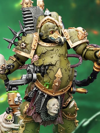 Warhammer 40,000 Death Guard Foul Blightspawn with Plague Sprayer 1/18 Scale Action Figure Gallery Image 2