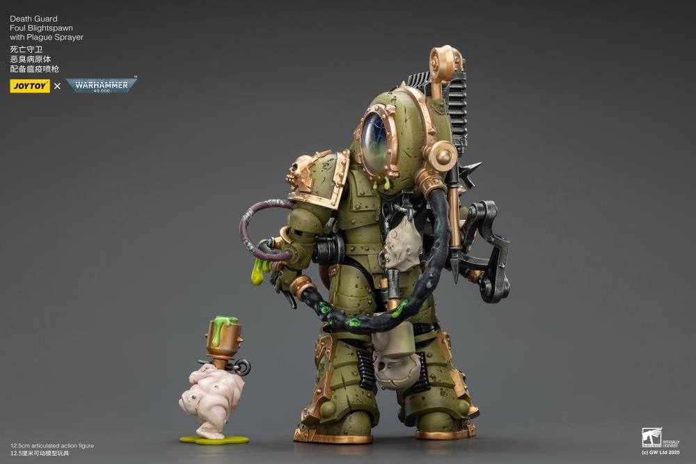 Warhammer 40,000 Death Guard Foul Blightspawn with Plague Sprayer 1/18 Scale Action Figure Gallery Image 6