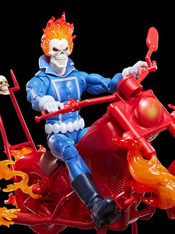 Ghost Rider Marvel Legends Ghost Rider & Motorcycle Action Figure Set Gallery Image 2