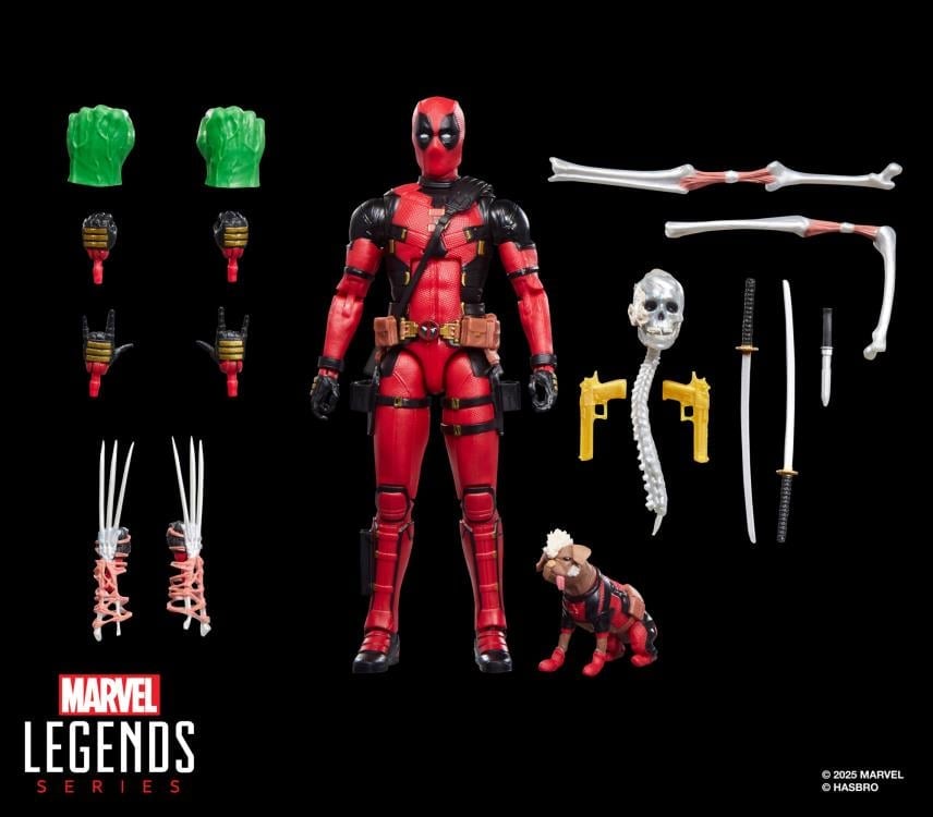 Deadpool & Wolverine Marvel Legends Deluxe Deadpool Action Figure with Dogpool Gallery Image 13