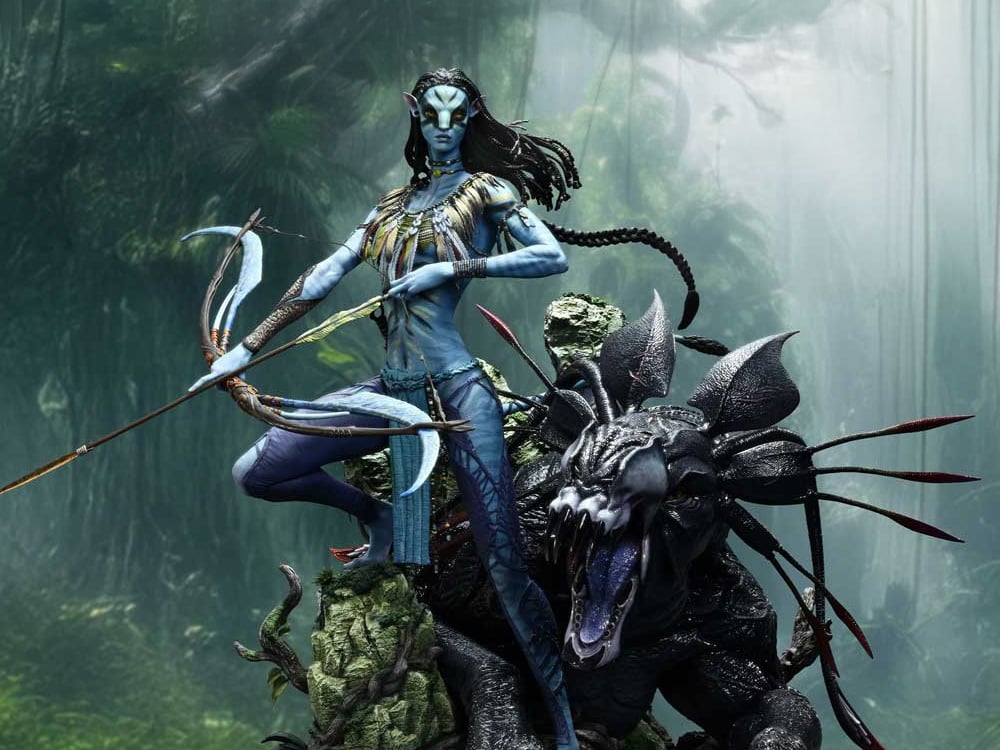 Avatar Real Elite Masterline Neytiri & Thanator 1/4 Scale Statue Gallery Image 1
