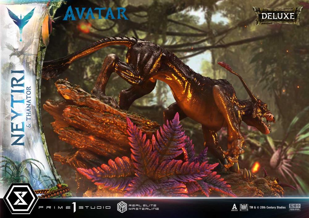 Avatar Real Elite Masterline Neytiri & Thanator (Deluxe Ver.) 1/4 Scale Statue Gallery Image 20