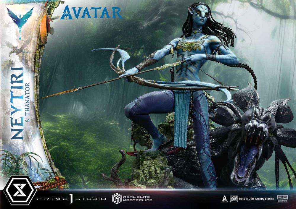 Avatar Real Elite Masterline Neytiri & Thanator (Deluxe Ver.) 1/4 Scale Statue Gallery Image 8