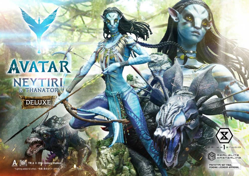 Avatar Real Elite Masterline Neytiri & Thanator (Deluxe Ver.) 1/4 Scale Statue Gallery Image 3