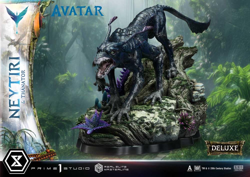 Avatar Real Elite Masterline Neytiri & Thanator (Deluxe Ver.) 1/4 Scale Statue Gallery Image 5
