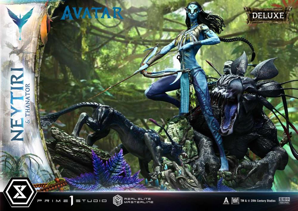 Avatar Real Elite Masterline Neytiri & Thanator (Deluxe Ver.) 1/4 Scale Statue Gallery Image 11