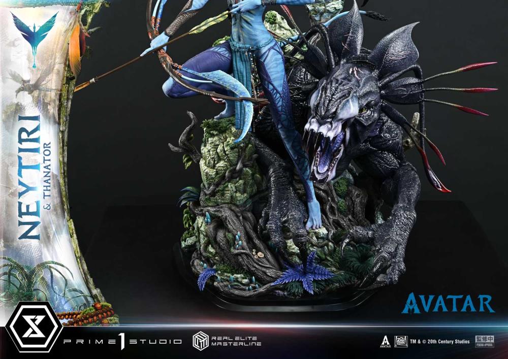 Avatar Real Elite Masterline Neytiri & Thanator (Deluxe Ver.) 1/4 Scale Statue Gallery Image 52