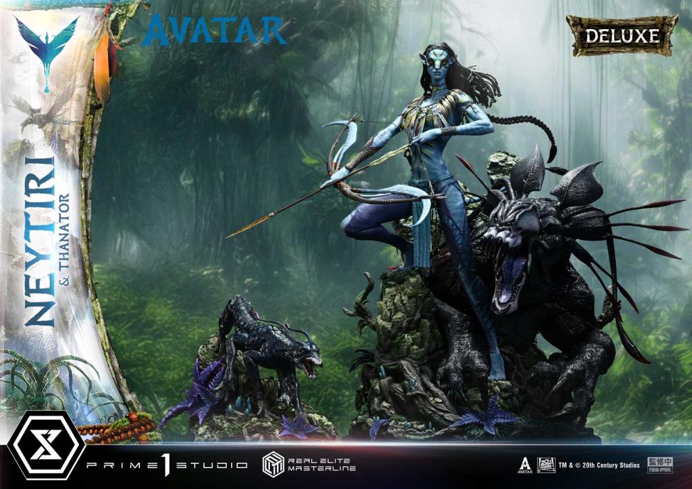 Avatar Real Elite Masterline Neytiri & Thanator (Deluxe Bonus Ver.) Limited Edition 1/4 Scale Statue Gallery Image 6