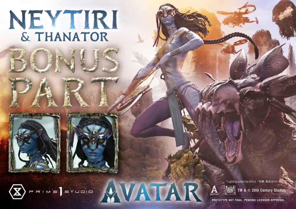 Avatar Real Elite Masterline Neytiri & Thanator (Deluxe Bonus Ver.) Limited Edition 1/4 Scale Statue Gallery Image 4