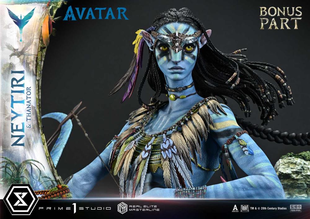 Avatar Real Elite Masterline Neytiri & Thanator (Deluxe Bonus Ver.) Limited Edition 1/4 Scale Statue Gallery Image 61