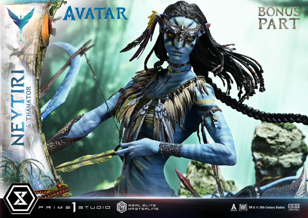 Avatar Real Elite Masterline Neytiri & Thanator (Deluxe Bonus Ver.) Limited Edition 1/4 Scale Statue Gallery Image 12