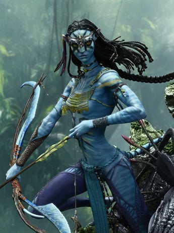 Avatar Real Elite Masterline Neytiri & Thanator (Deluxe Bonus Ver.) Limited Edition 1/4 Scale Statue Gallery Image 2