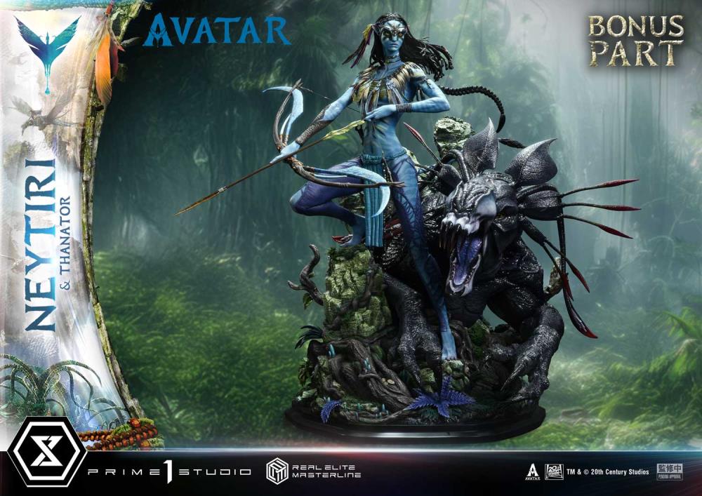 Avatar Real Elite Masterline Neytiri & Thanator (Deluxe Bonus Ver.) Limited Edition 1/4 Scale Statue Gallery Image 8