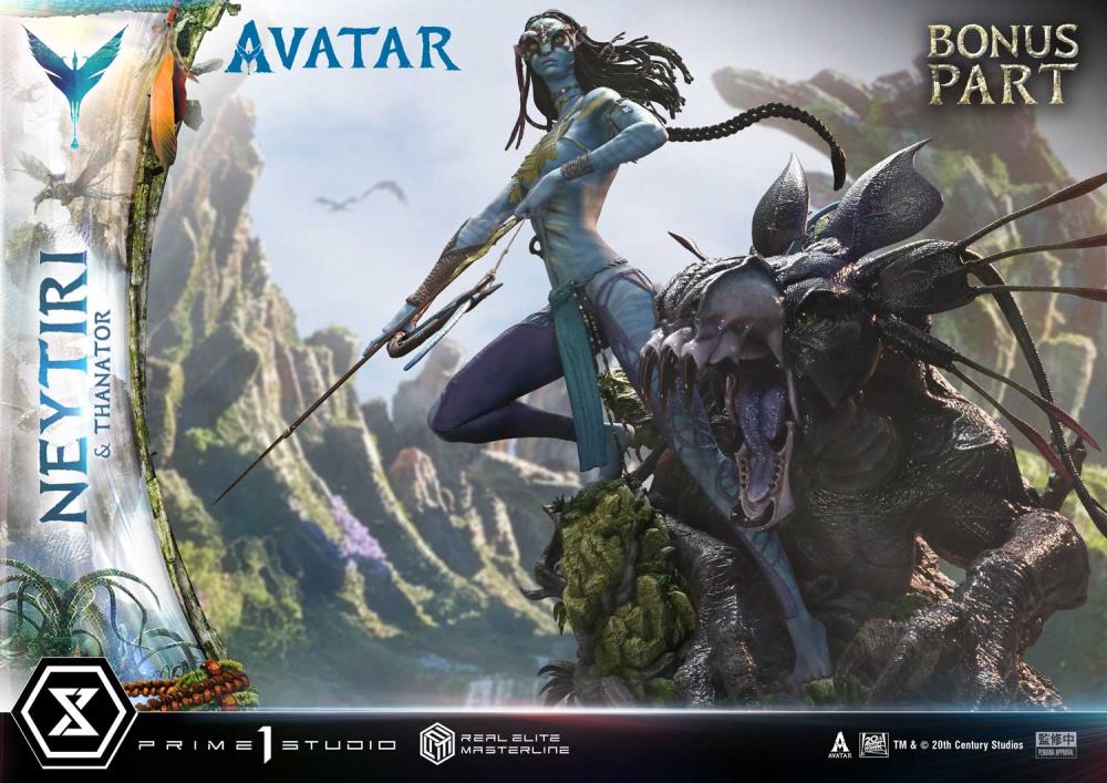 Avatar Real Elite Masterline Neytiri & Thanator (Deluxe Bonus Ver.) Limited Edition 1/4 Scale Statue Gallery Image 35