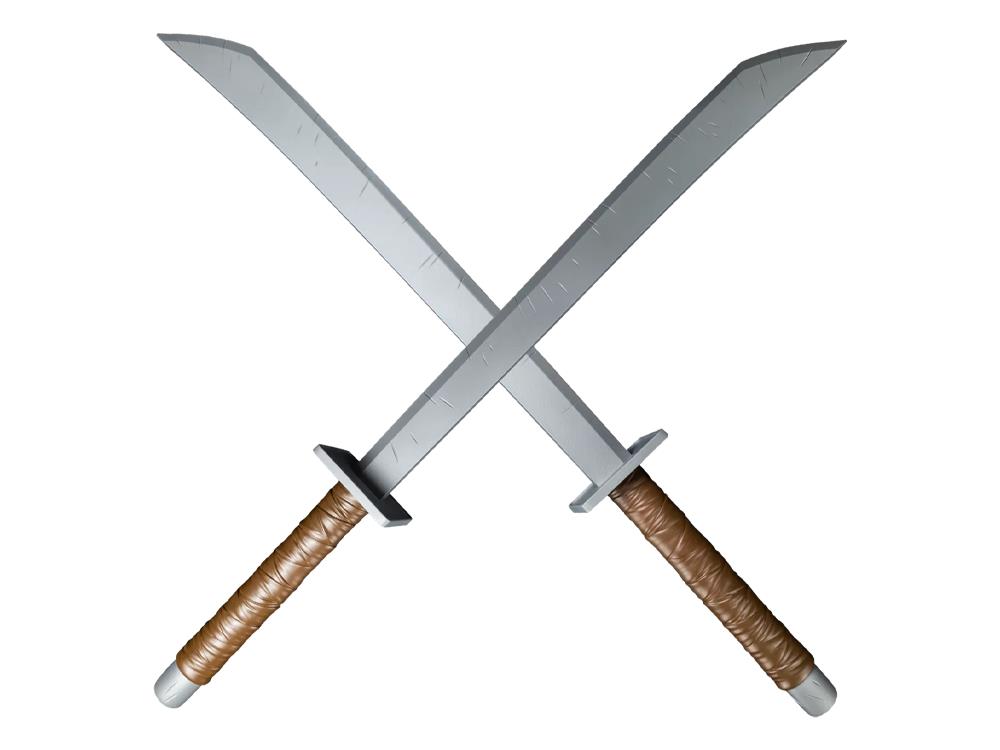 Teenage Mutant Ninja Turtles Retro Swords Costume Accessory Gallery Image 1
