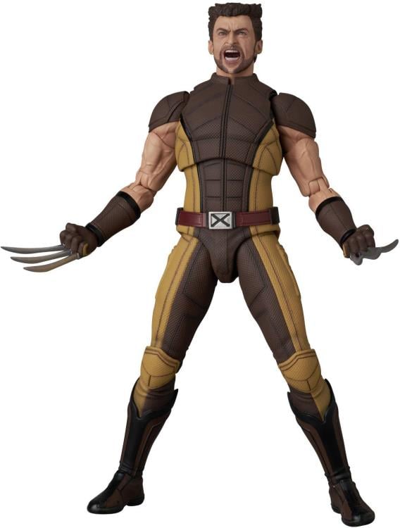 Deadpool & Wolverine MAFEX No.297 Wolverine (Brown Suit Ver.) Action Figure Gallery Image 4