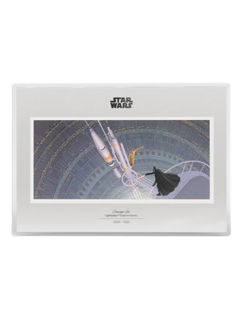 2026 Star Wars Concept Art Lightsaber Duel on Gantry 1 oz Silver Collectible Gallery Image 2