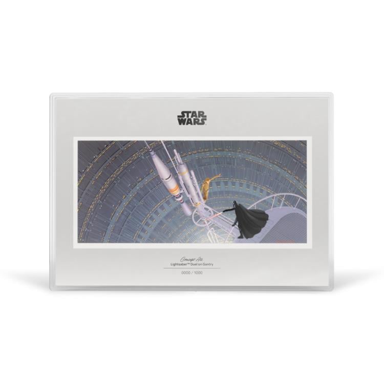 2026 Star Wars Concept Art Lightsaber Duel on Gantry 1 oz Silver Collectible Gallery Image 3