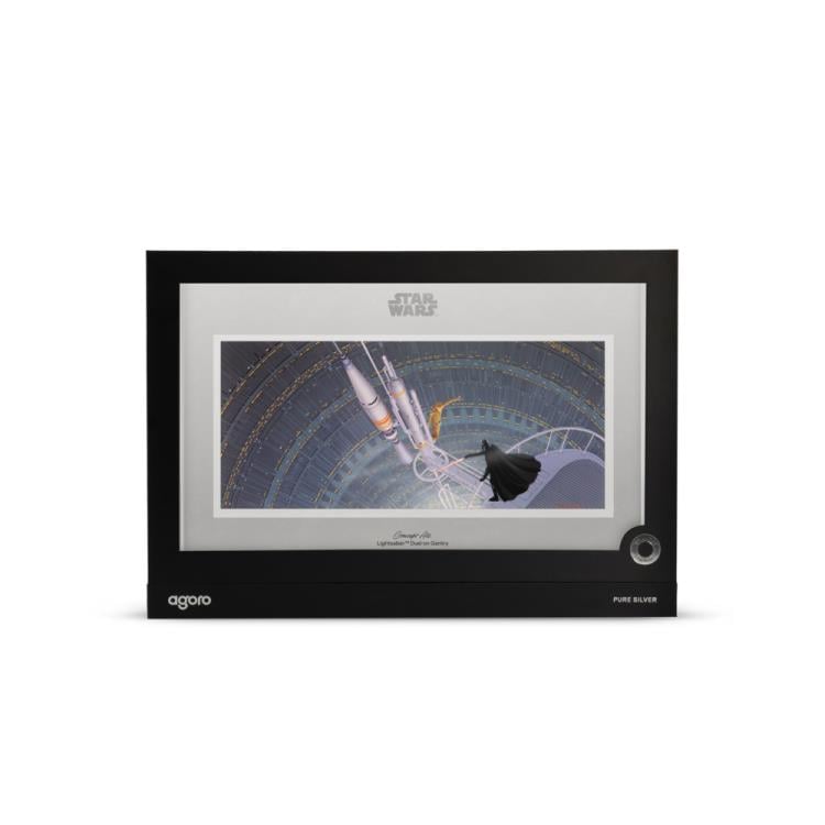 2026 Star Wars Concept Art Lightsaber Duel on Gantry 1 oz Silver Collectible Gallery Image 10